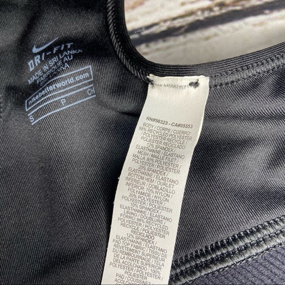 Nike Pro Black Sport Bra Size S - Picture 2 of 6